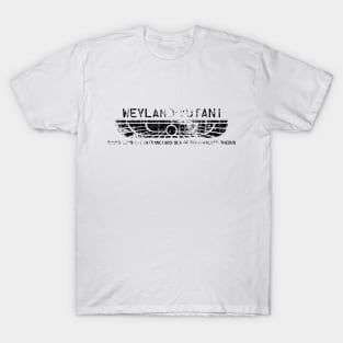 Weyland Yutani distressed, black text T-Shirt